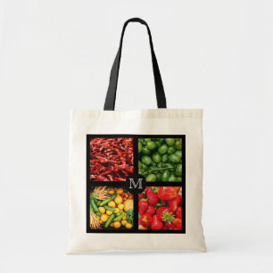 Foodie custom monogram tote bag 6
