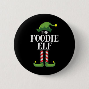 Foodie Elf Matching Family Group Christmas Party 1 2 Inch Round Button