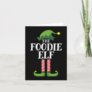 Foodie Elf Matching Family Group Christmas Party 1 Card