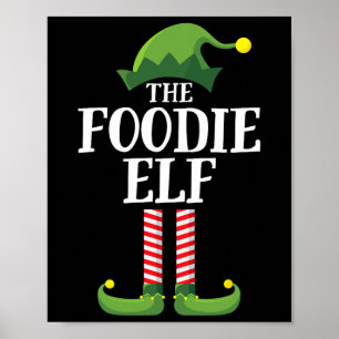 Foodie Elf Matching Family Group Christmas Party 1 Poster