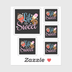Foodie Life is Sweet Baking Quote - Cupcake Art