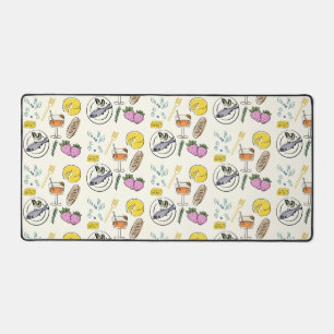 Foodie Minimalist Desk Mat