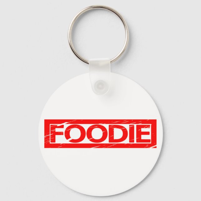 Foodie Stamp Keychain (Front)
