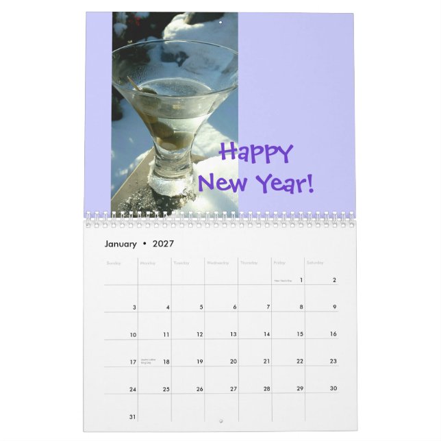 Foodies Calendar (Jan 2027)