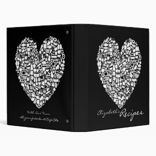 Foodies Personalized Name Recipe Clippings Binder