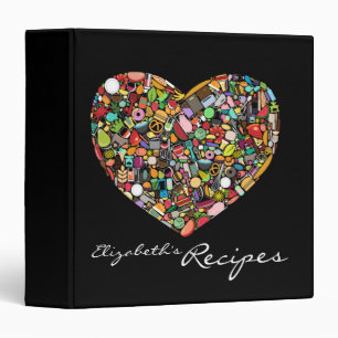 Foodies Personalized Name Recipe Kitchen Binder