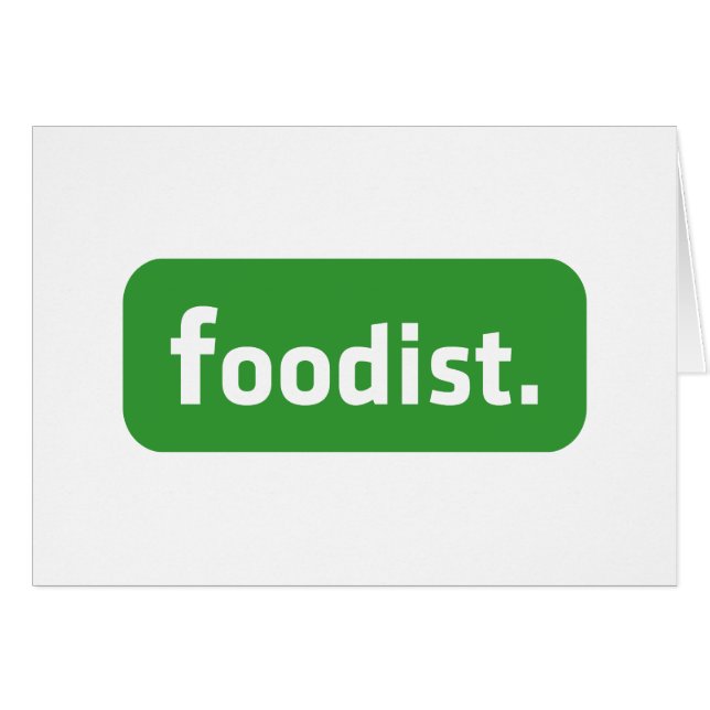 Foodiste. Carte de vœux (Devant horizontal)