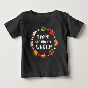 Foods around the world  baby T-Shirt