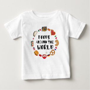 Foods around the world  baby T-Shirt