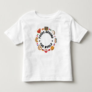 Foods around the world toddler t-shirt