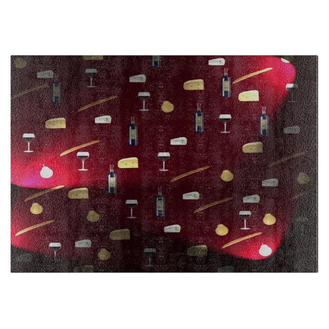 Foods Delight Cranberry Lights Cutting Board (Front)