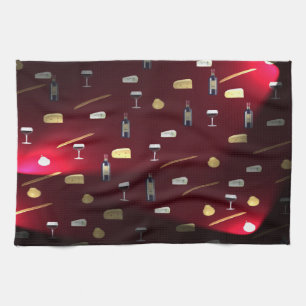 Foods Delight Cranberry Lights Kitchen Towel