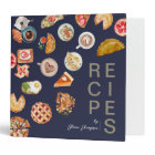  Foods Illustrated Dark Blue Recipe 