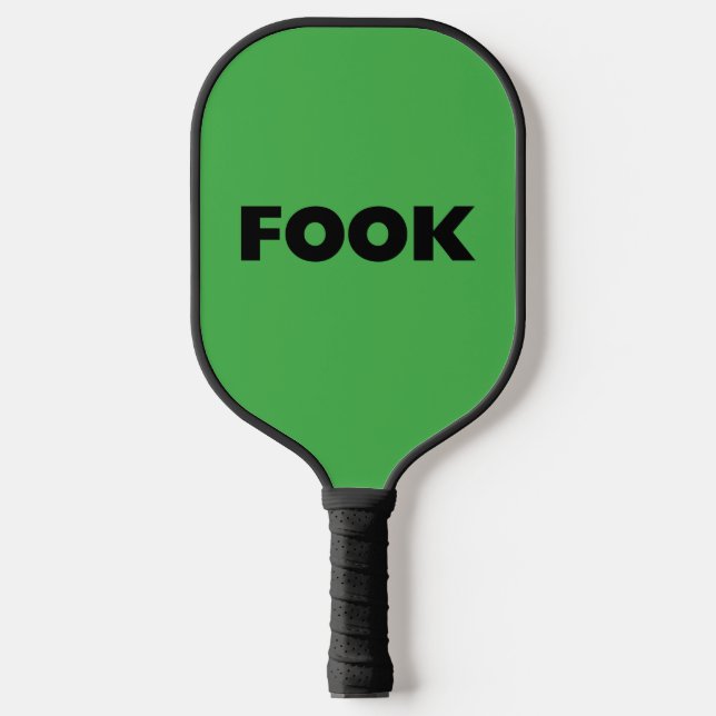 Fook black pickleball paddle (Front)
