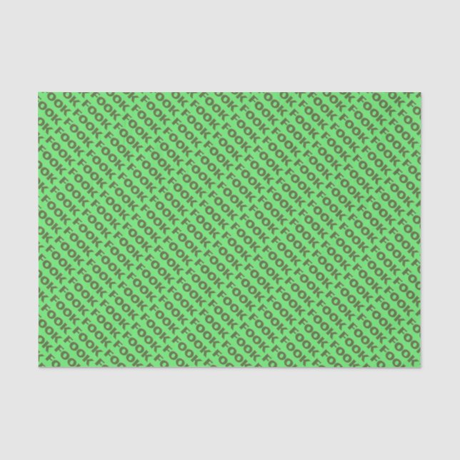 Fook green tissue paper (Front)