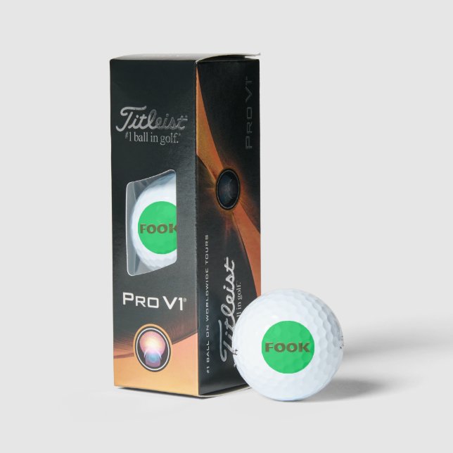 Fook green Titleist 2023 Pro V1 balles de golf 3 p (Conditionnement)