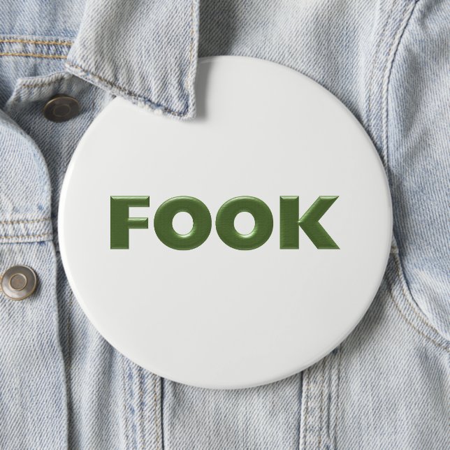 Fook white colassal button (In Situ)
