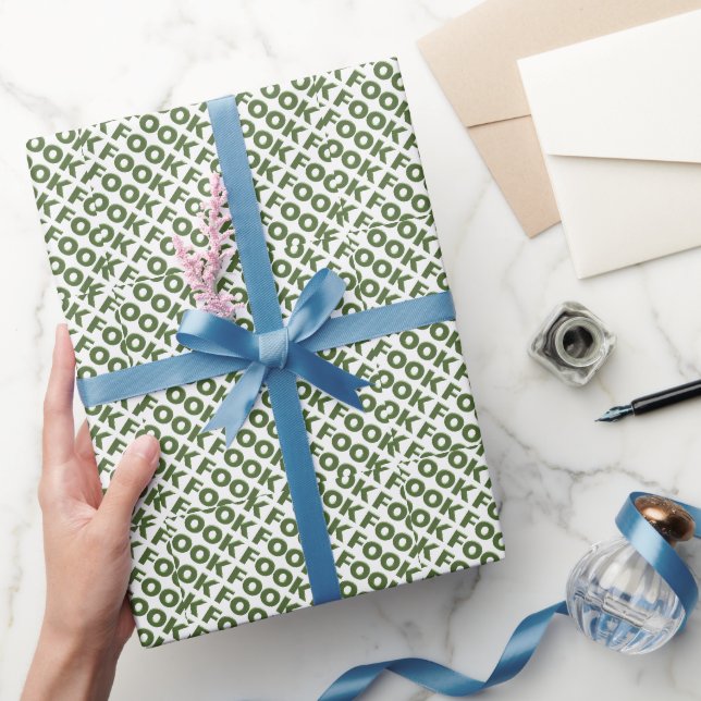 Fook white glossy wrapping paper (Gifting)