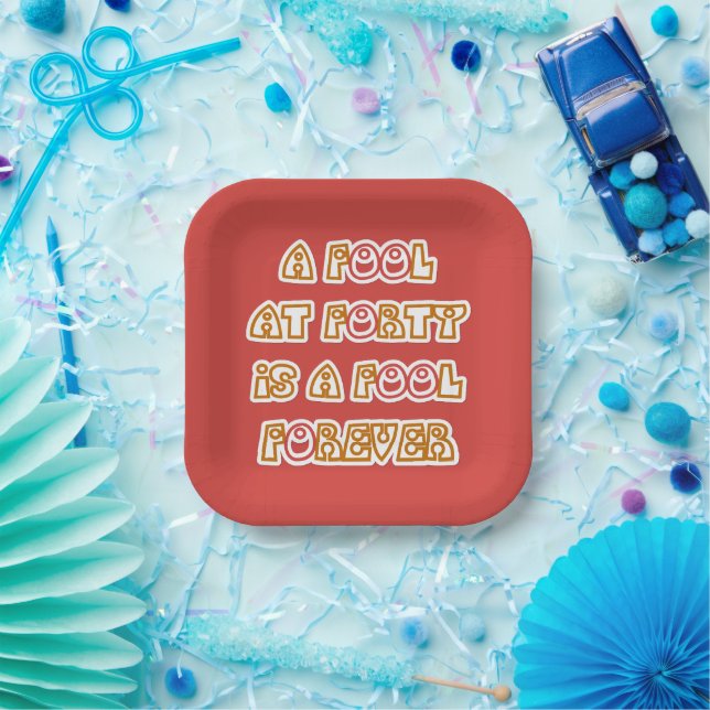 Fool Forever Paper Plate (Party)