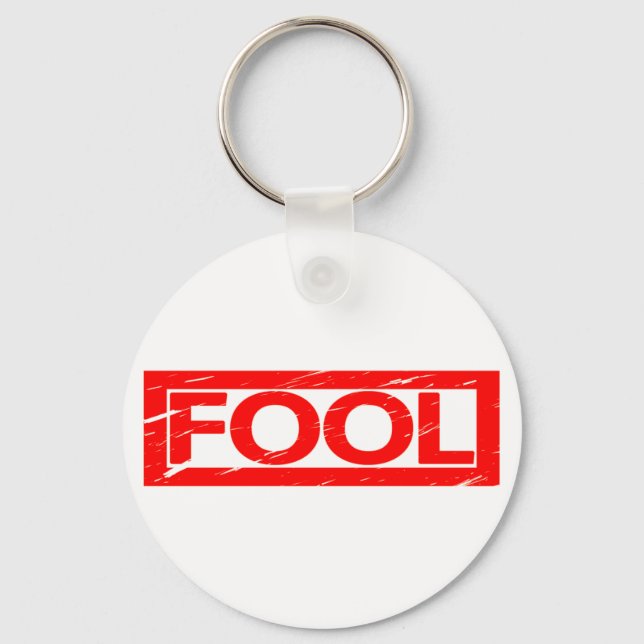 Fool Stamp Keychain (Front)