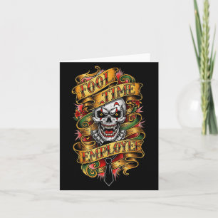Fool Time Employee Funny Office Humor Card