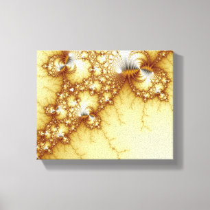 Fools Gold - Fractal Art Canvas Print