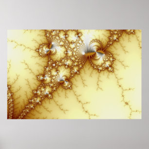 Fools Gold - Fractal Art Poster