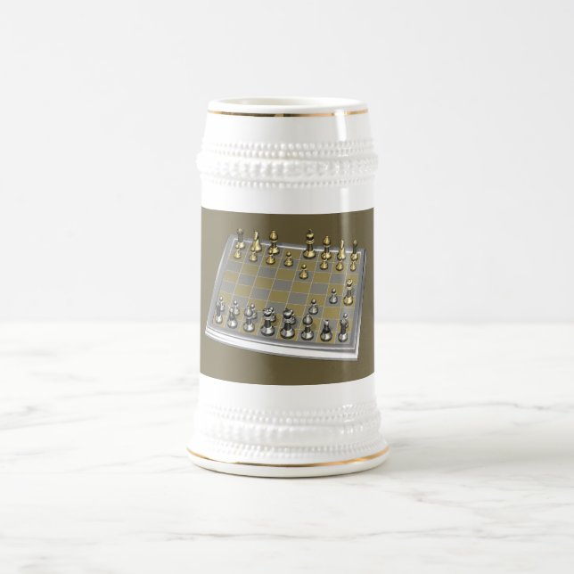 Fool's Mate Beer Stein (Center)