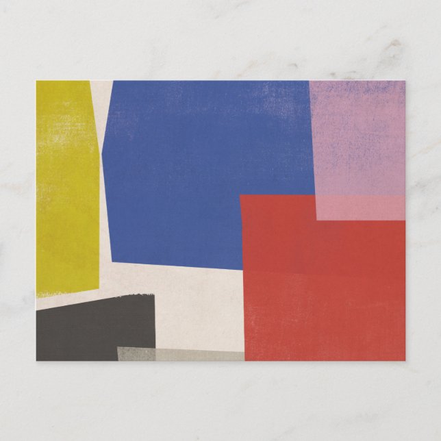 Foolscap - Modern Colorblocks Postcard (Front)