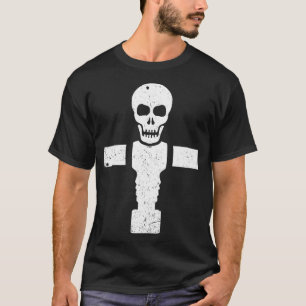 Foosball Skull Soccer Football Player Cool Sports T-Shirt
