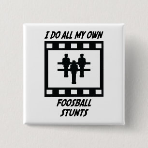 Foosball Stunts 2 Inch Square Button