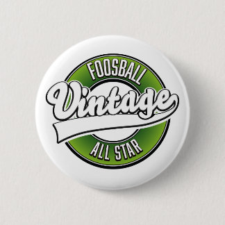 Foosball vintage all star logo 2 inch round button