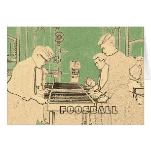 FOOSBALL vintage FUZBOLL PHOTO ART TABLEAU DE FOOT