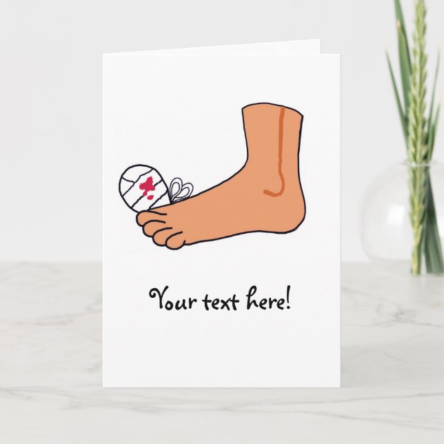 Foot-2 Broken Toe Card (Front)
