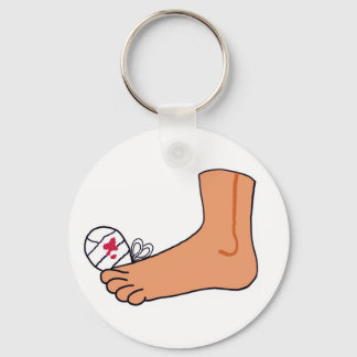 Foot-2 Broken Toe Keychain