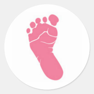foot[2].jpg classic round sticker