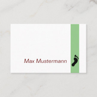foot care business card