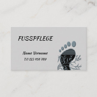 foot care business card