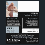 Foot Care Portrait, Podiatry Clinic, Podiatrist Flyer<br><div class="desc">Foot Care Portrait,  Podiatry Clinic,  Podiatrist Advertising Flyer by The Business Card Store.</div>