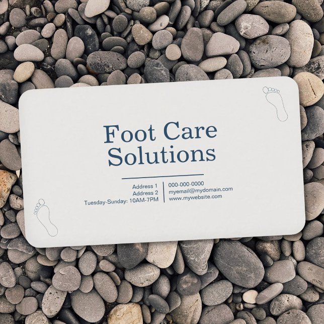 Foot Care Solutions Business Card (Foot Care Solutions Business Card)