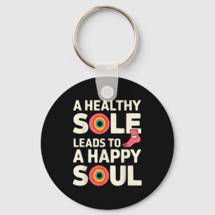 Foot health awareness feet podiatry podiatrist  keychain