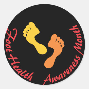 Foot Health Awareness Month Sticker