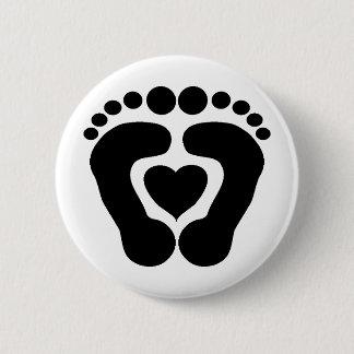 Foot Love 2 Inch Round Button