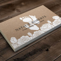 Foot Massage Therapist Podiatrist Floral Kraft