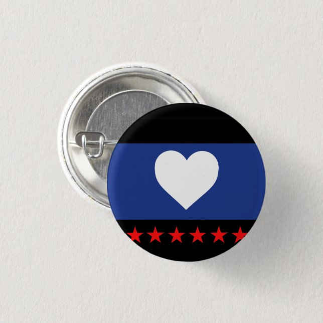 Foot Pride Flag 1 Inch Round Button (Front & Back)