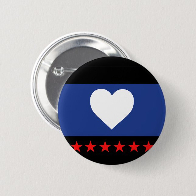 Foot Pride Flag 2 Inch Round Button (Front & Back)