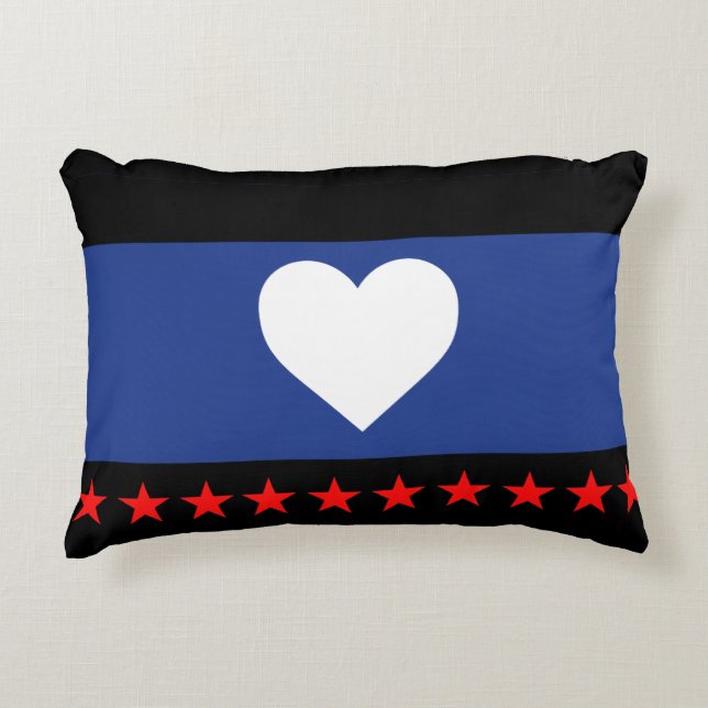 Foot Pride Flag Accent Pillow (Front)