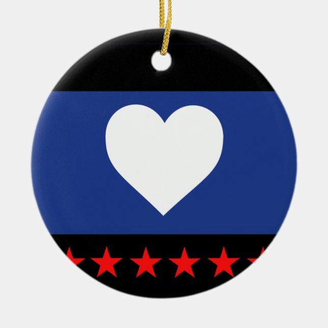 Foot Pride Flag Ceramic Ornament (Front)