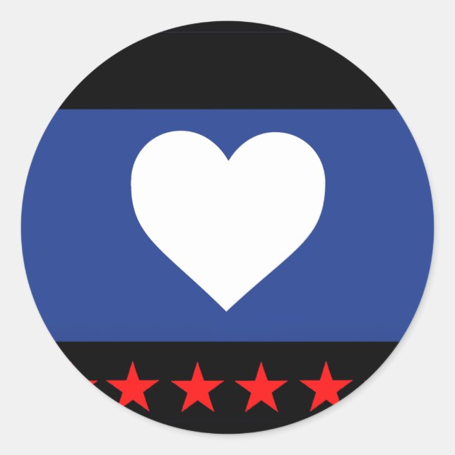 Foot Pride Flag Classic Round Sticker (Front)