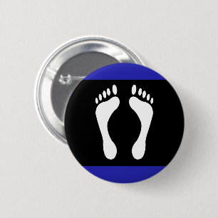 Foot Pride Flag (Footprint) 2 Inch Round Button